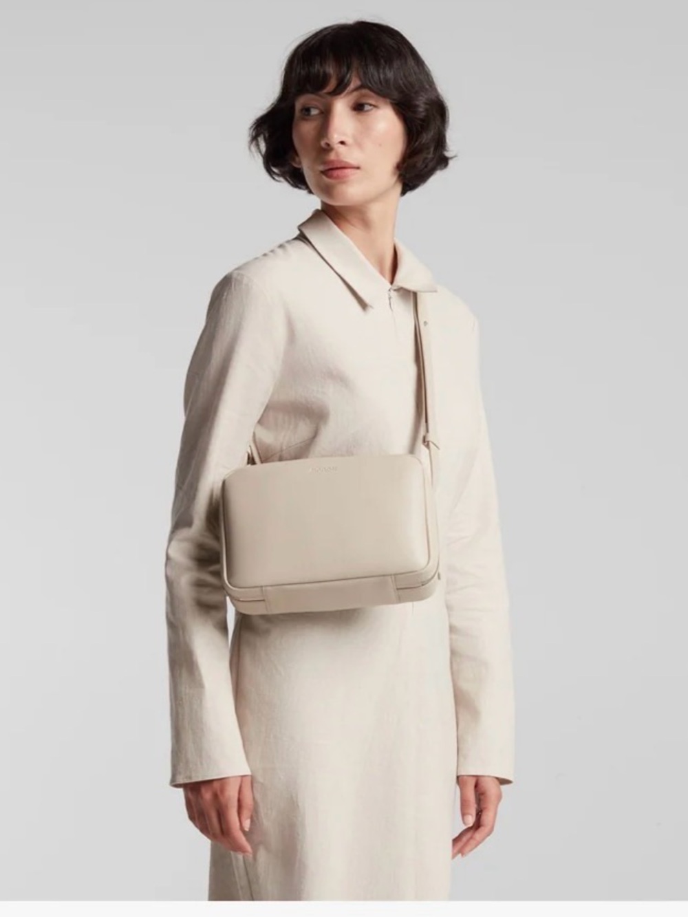 Monos Metro Cross Body Ivory (Vegan Leather)